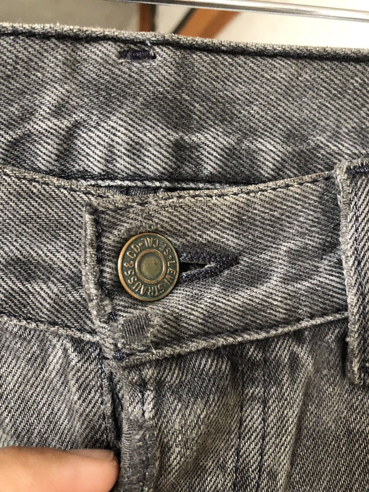Levi's Rare❗️Vintage 90s Levis 501 Distressed Multi Patches Jeans Size US 32 / EU 48 - 8 Thumbnail