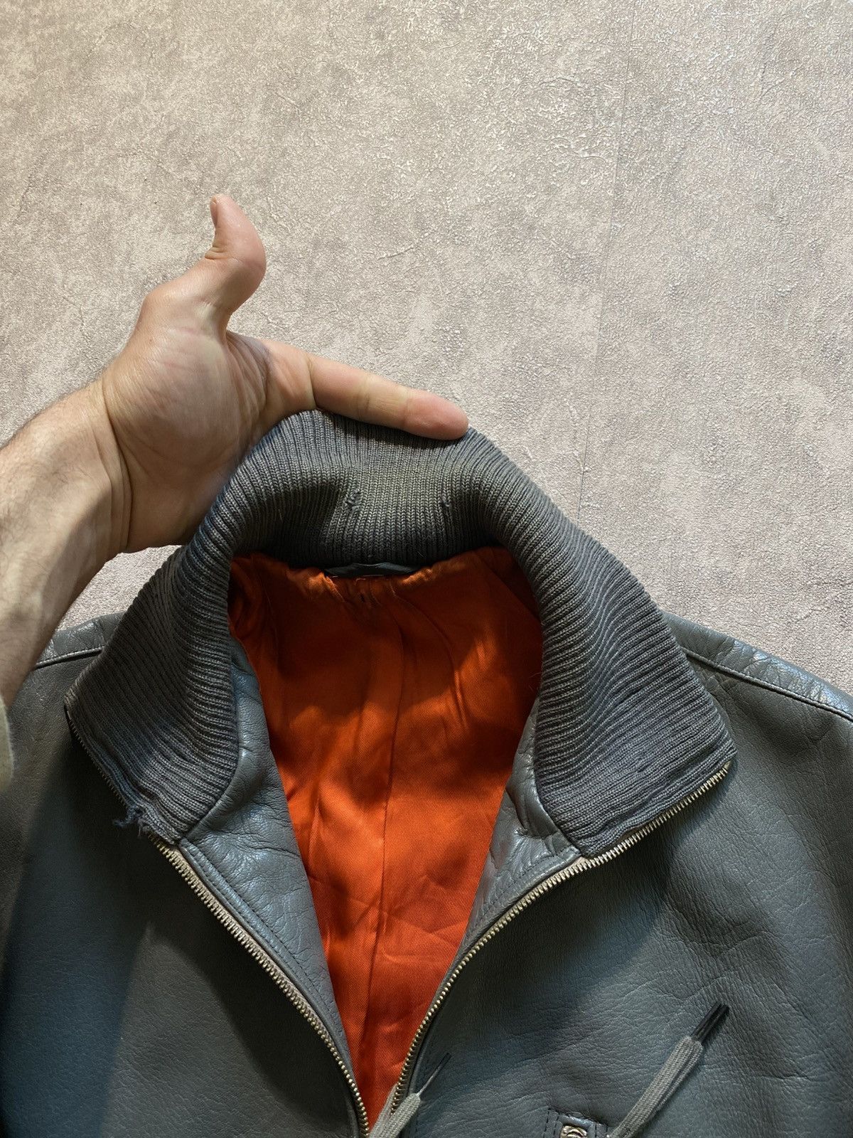 Vintage 1976 Rare Made In Germany Leather Bomber Size US M / EU 48-50 / 2 - 12 Thumbnail