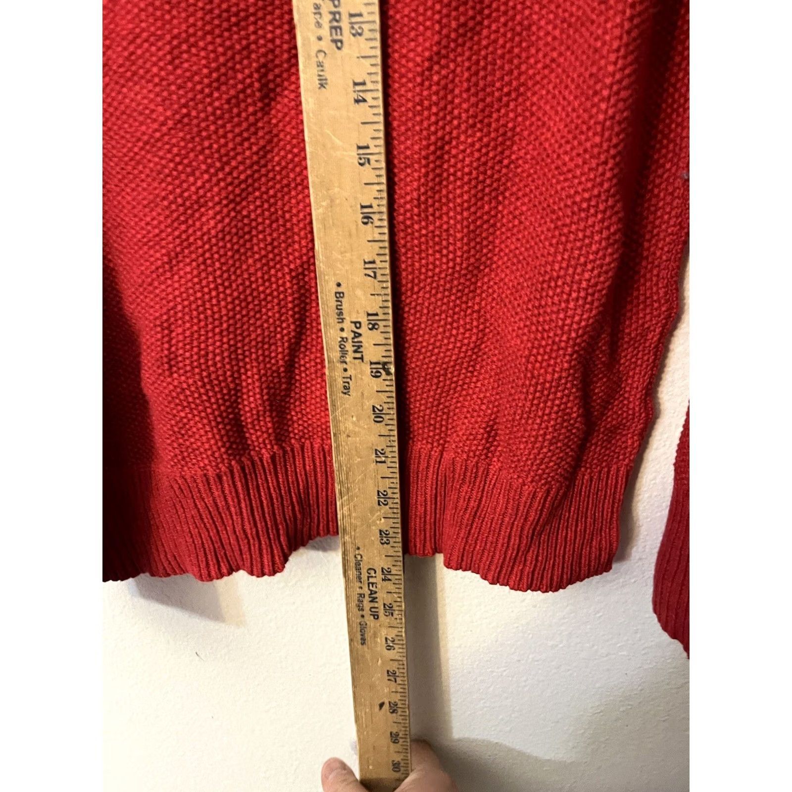 Gap Gap Sweater Womens Size M Red Stretch Cable Knit Pullover Long Sleeve Size M / US 6-8 / IT 42-44 - 4 Thumbnail