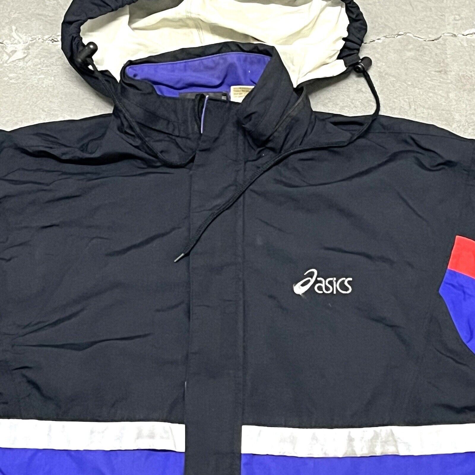 Asics VTG 1990’s ASICS Colour Block Full Zip Windbreaker Size Med Size US M / EU 48-50 / 2 - 7 Thumbnail