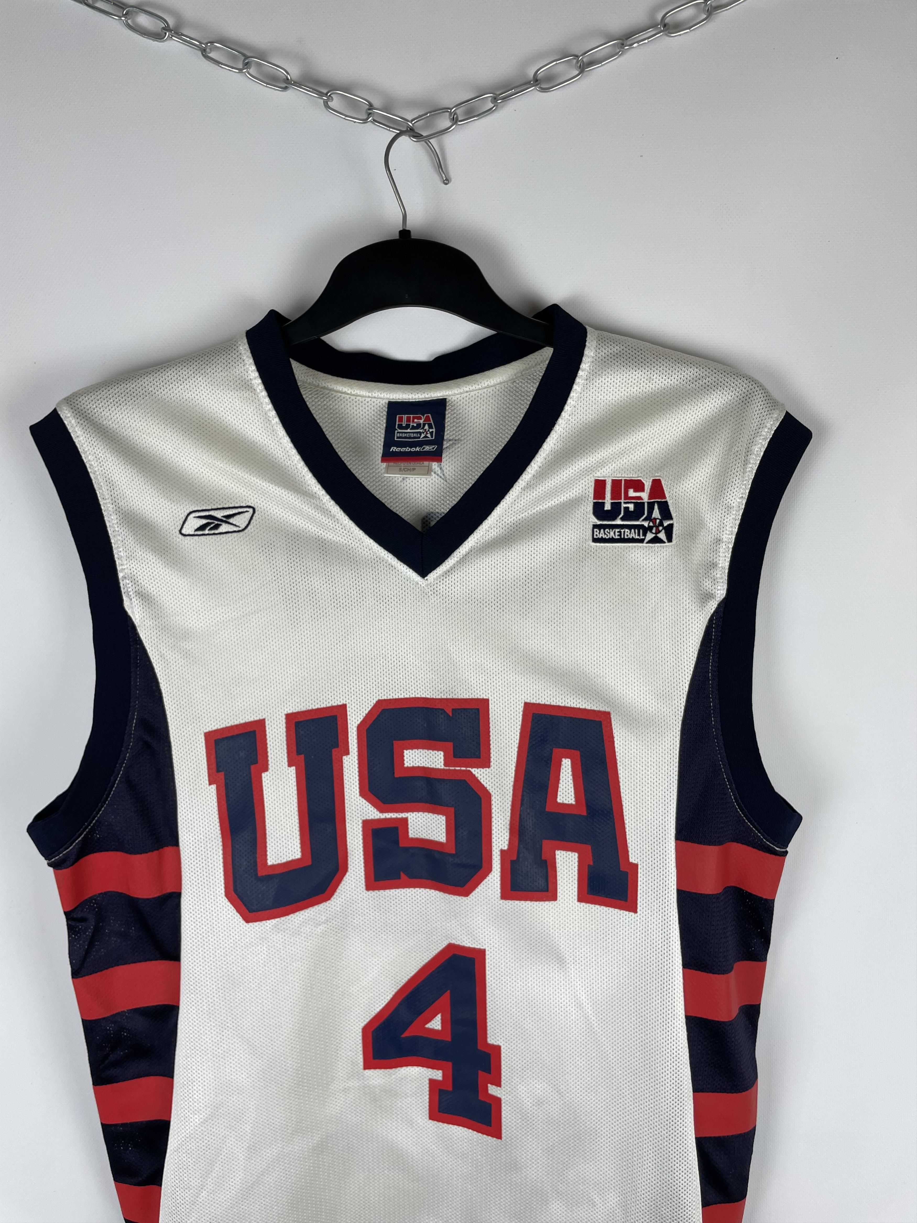 NBA USA REEBOK IVERSON 4 NBA BASKETBALL JERSEY Y2K 90s Size US S / EU 44-46 / 1 - 3 Thumbnail