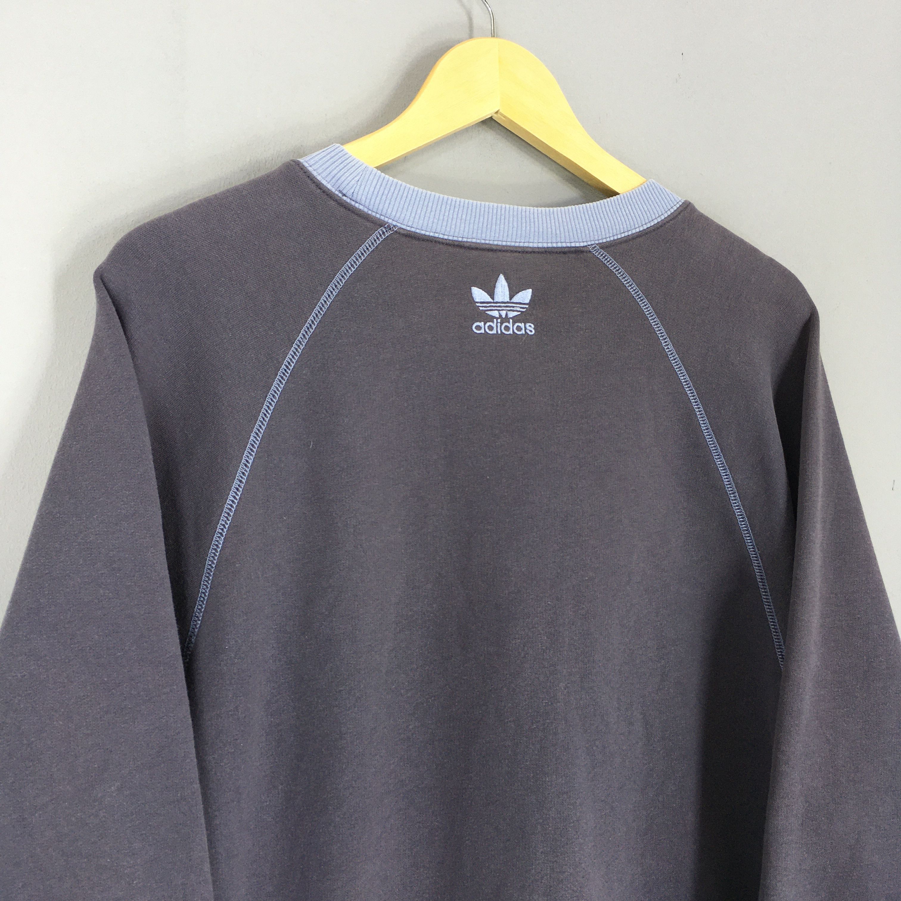 Adidas × Vintage Vintage 90s Adidas Trefoil Sweatshirt Large Size US L / EU 52-54 / 3 - 9 Thumbnail