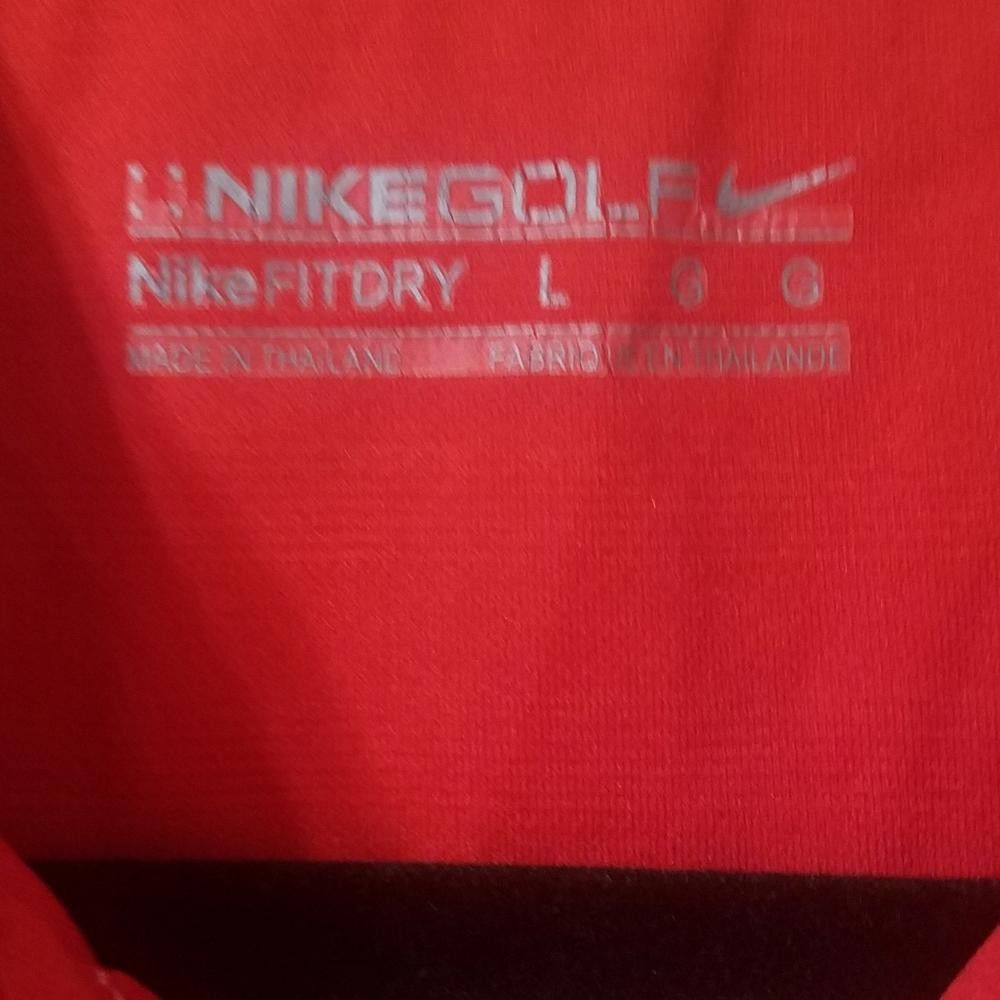Nike Nike Fit Dry Red Polo Shirt Size Large Size US L / EU 52-54 / 3 - 3 Thumbnail