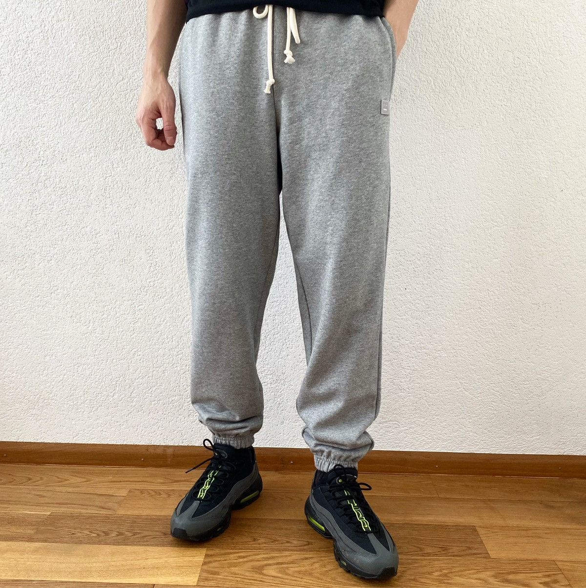 image of Cotton Pants Acne Studios in Grey, Men's (Size 32)