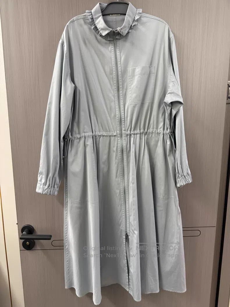 Hermes Hermes Glacial blue fitted collarless dress - cotton Size XS / US 0-2 / IT 36-38 - 1 Thumbnail
