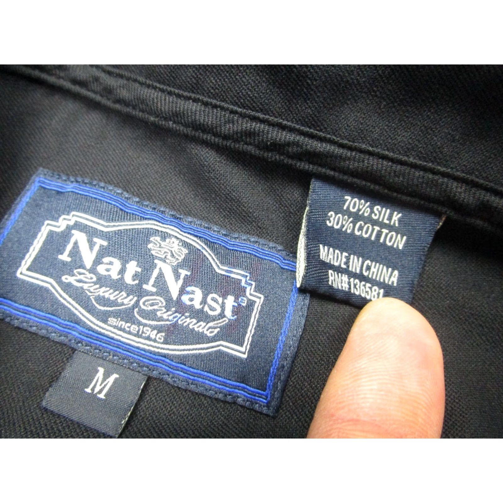 Nat Nast VINTAGE Nat Nast Shirt Mens M Black Brown Silk Floral Palm Leaf Hawaiian Camp Size US M / EU 48-50 / 2 - 4 Thumbnail