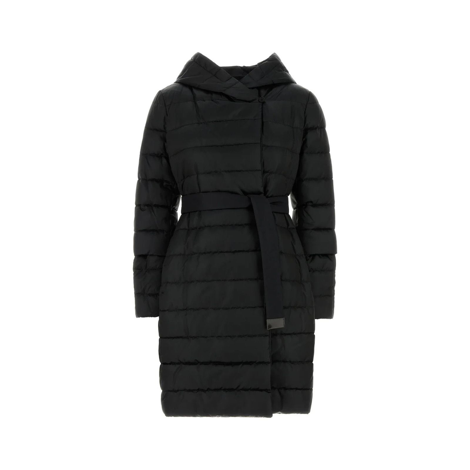 Max Mara MAX MARA Novef Black Nylon Blend Down Jacket New & Authentic Size L / US 10 / IT 46 - 1 Thumbnail