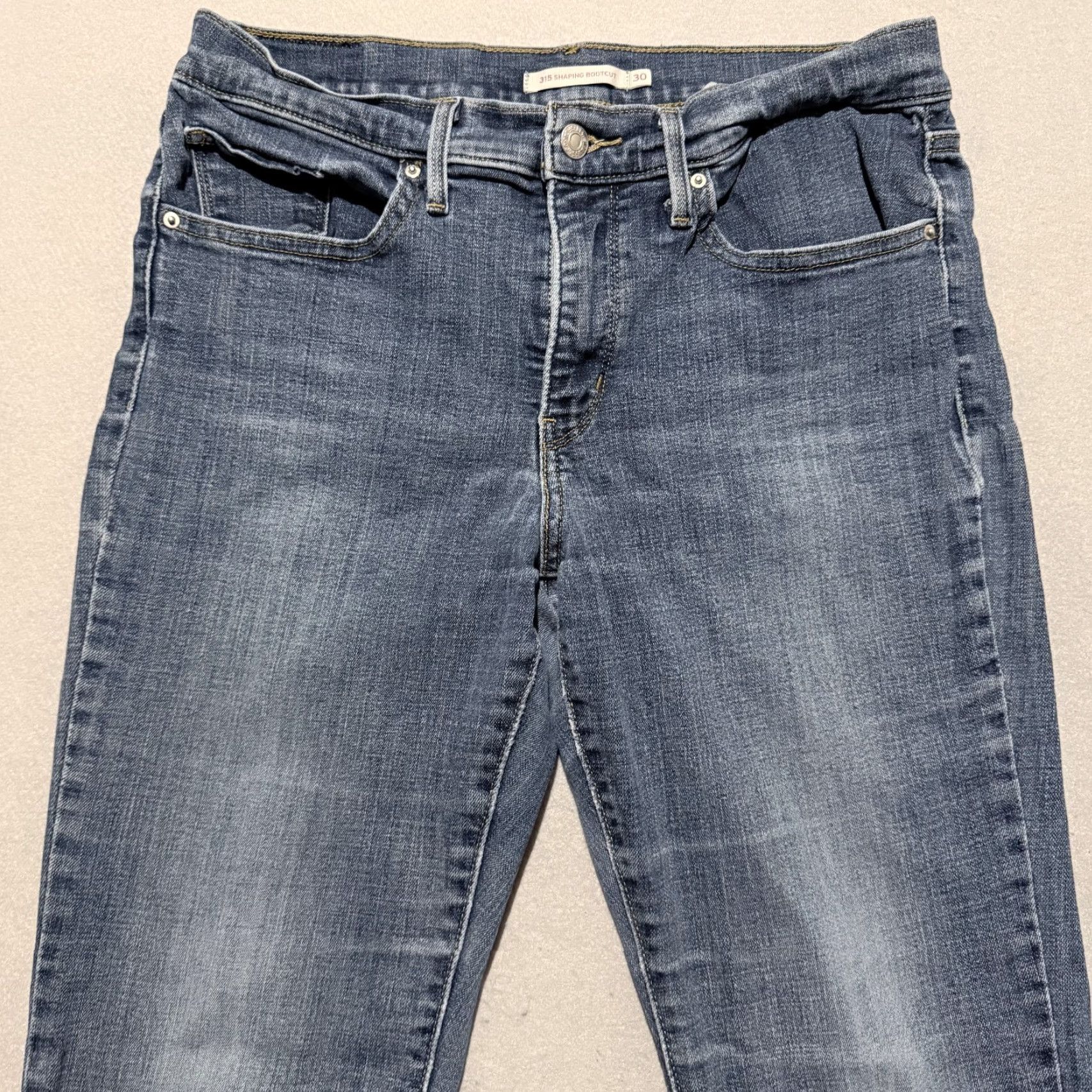 Denime Levi’s 315 Shaping Bootcut Jeans Women Blue Denim Mid Rise 30x30 Retro Vintage No Size 30" / US 8 / IT 44 - 3 Thumbnail