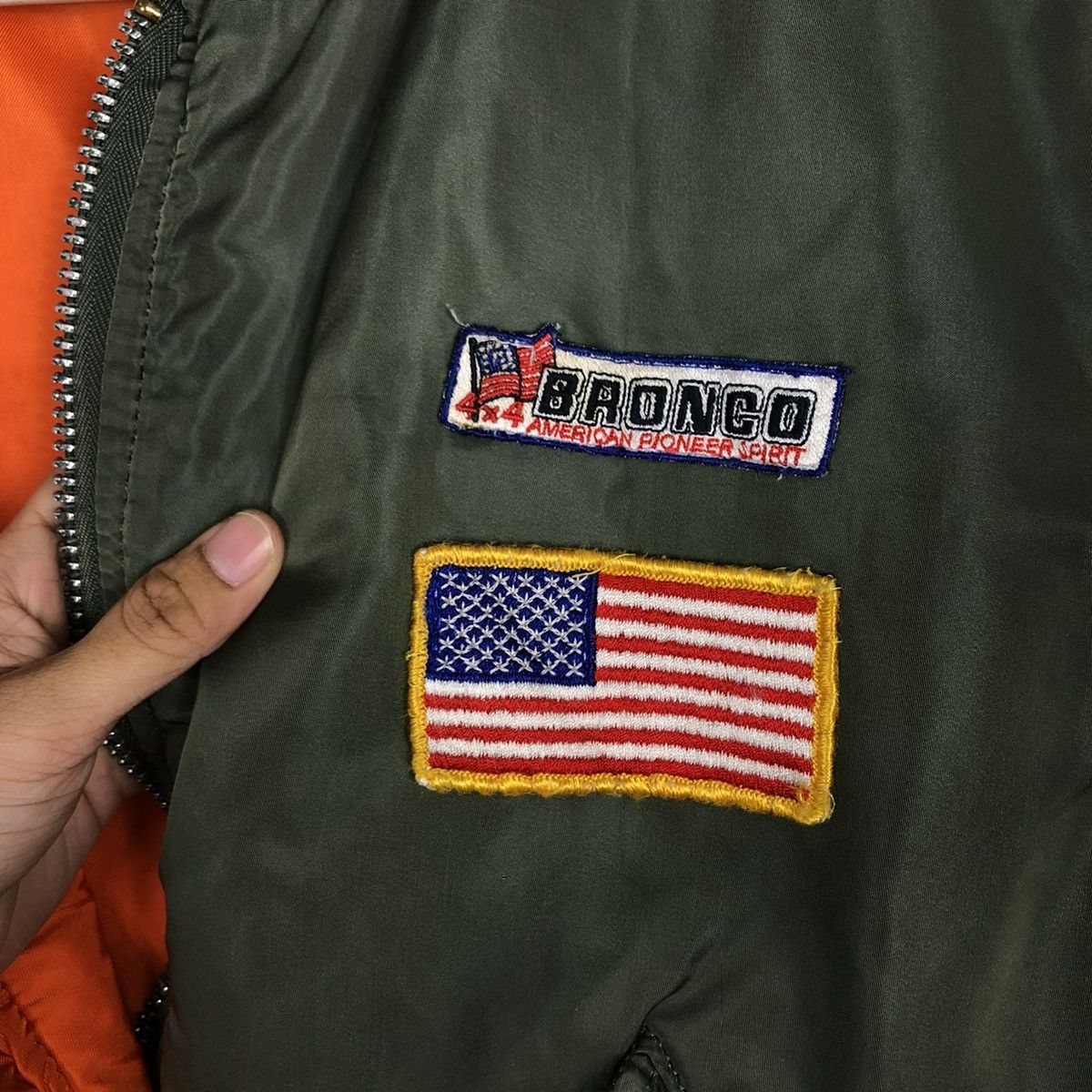 Alpha Industries 🔥 1970s VINTAGE RIOT RIOT ALPHA BOMBER JACKET MADE IN USA Size US M / EU 48-50 / 2 - 15 Thumbnail