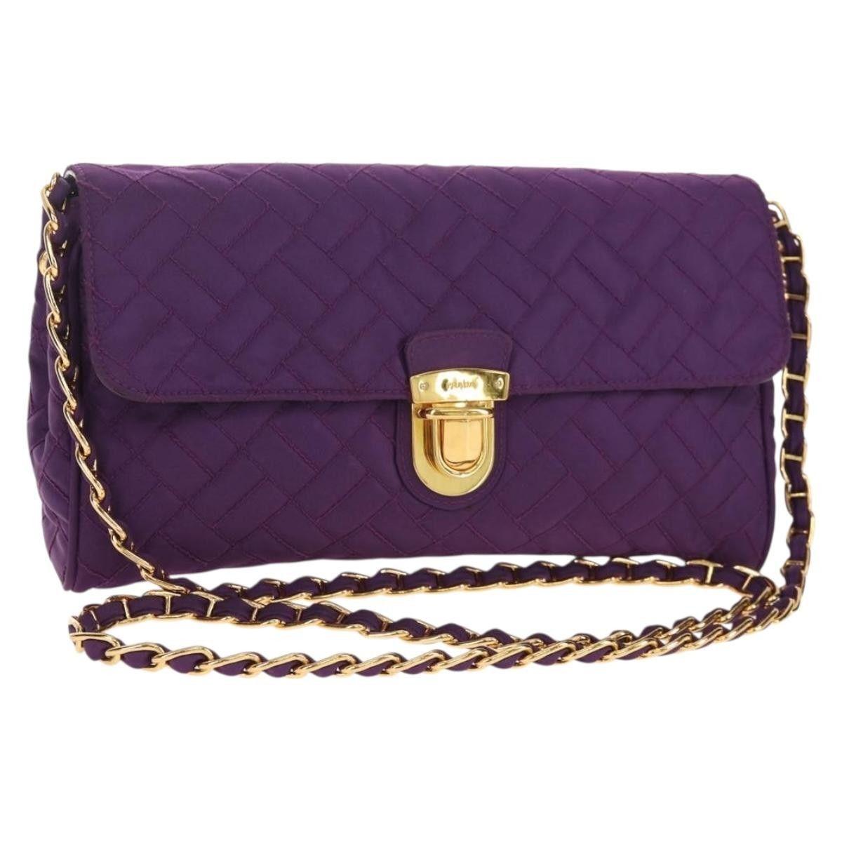 Prada Prada Pushlock Chain Flap Bag Quilted Tessuto Size ONE SIZE - 1 Thumbnail