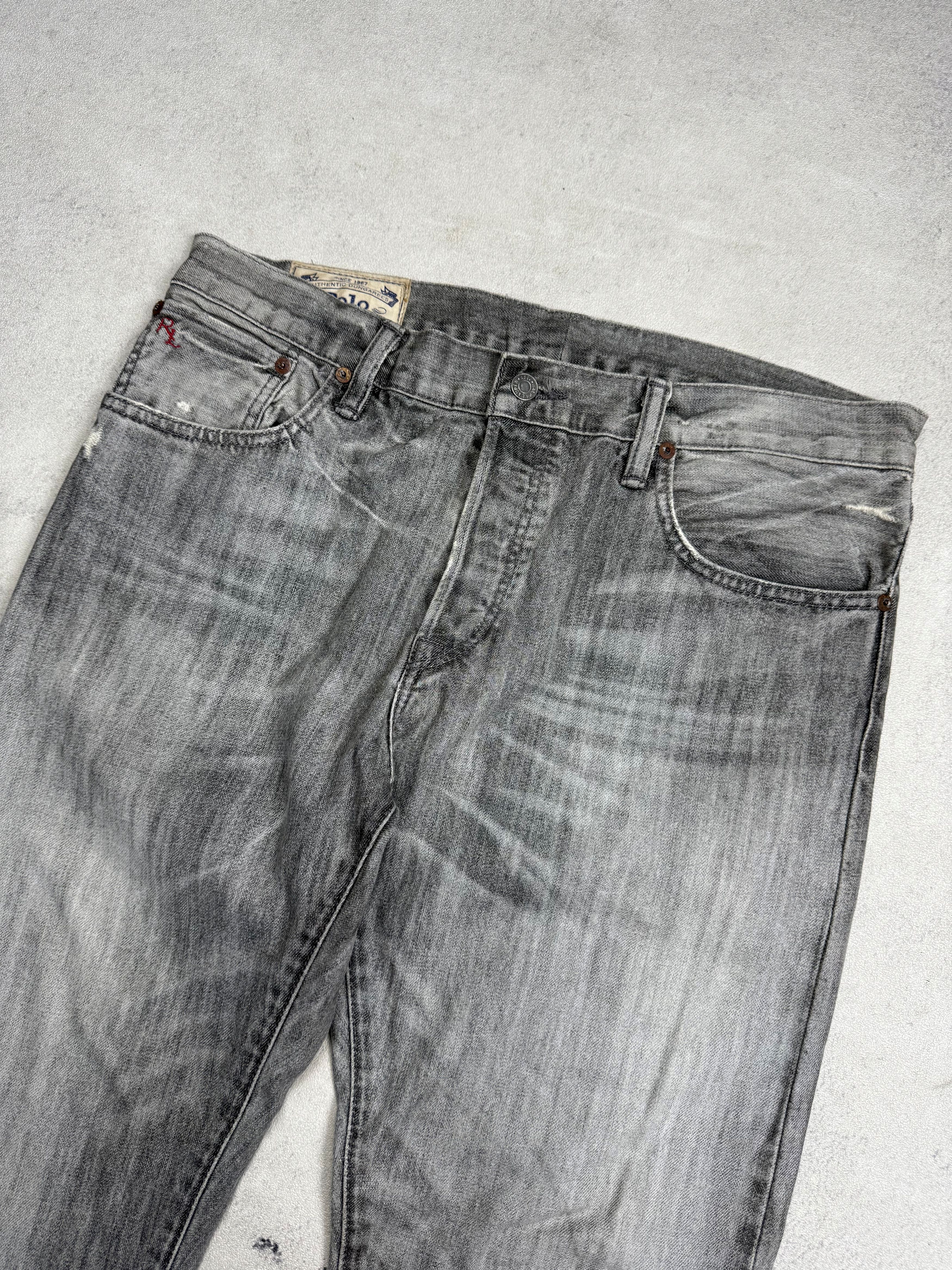 Polo Ralph Lauren Polo Ralph Lauren Denim Slim Straight Pants Faded Whiskers Size US 34 / EU 50 - 4 Thumbnail