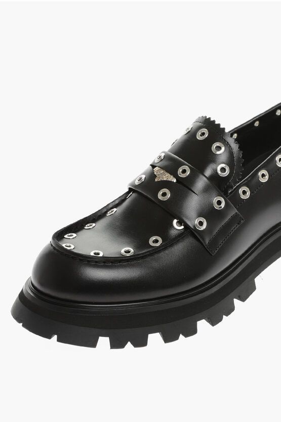 Alexander McQueen o1y1024 Loafers in Black Size US 11 / EU 44 - 4 Thumbnail