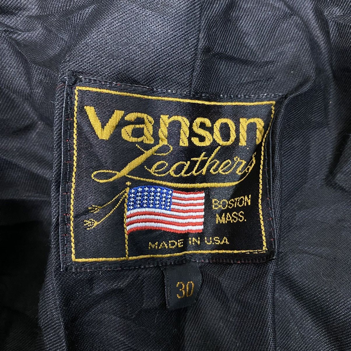 Vanson Leathers 📌Vintage Genuine Leather Pants Cafe Racer Vanson Leather Size US 30 / EU 46 - 18 Thumbnail