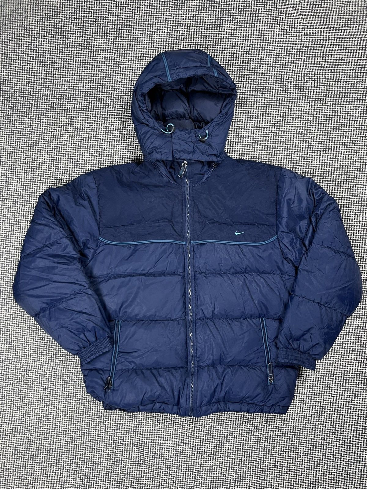 Nike × Vintage ➕ vintage y2k Nike down balaclava bomber jacket Size US S / EU 44-46 / 1 - 1 Thumbnail