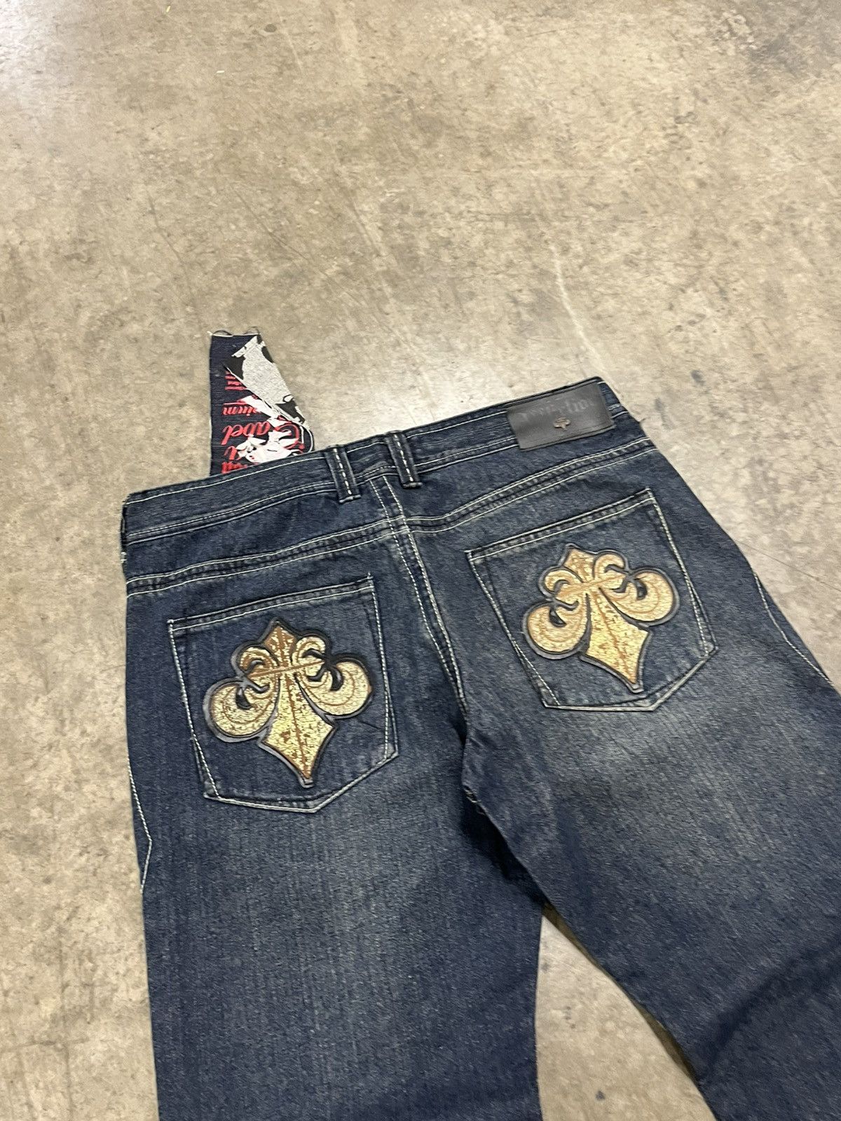Affliction × Vintage Affliction denim y2k baggy fit skater grunge opium hype NWT Size US 36 / EU 52 - 4 Thumbnail