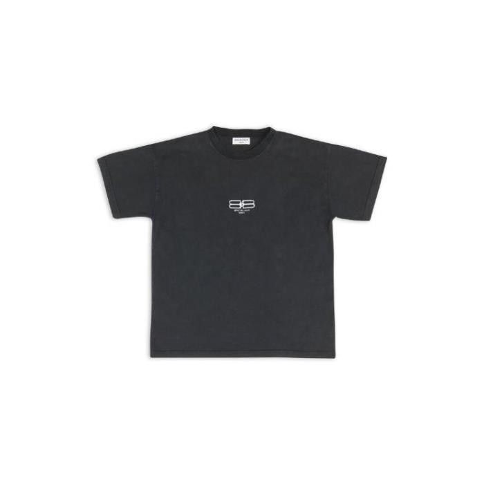 Balenciaga o1mt1gz0425 BB Paris Icon T-Shirt Medium Fit in Black Size M / US 6-8 / IT 42-44 - 1 Thumbnail