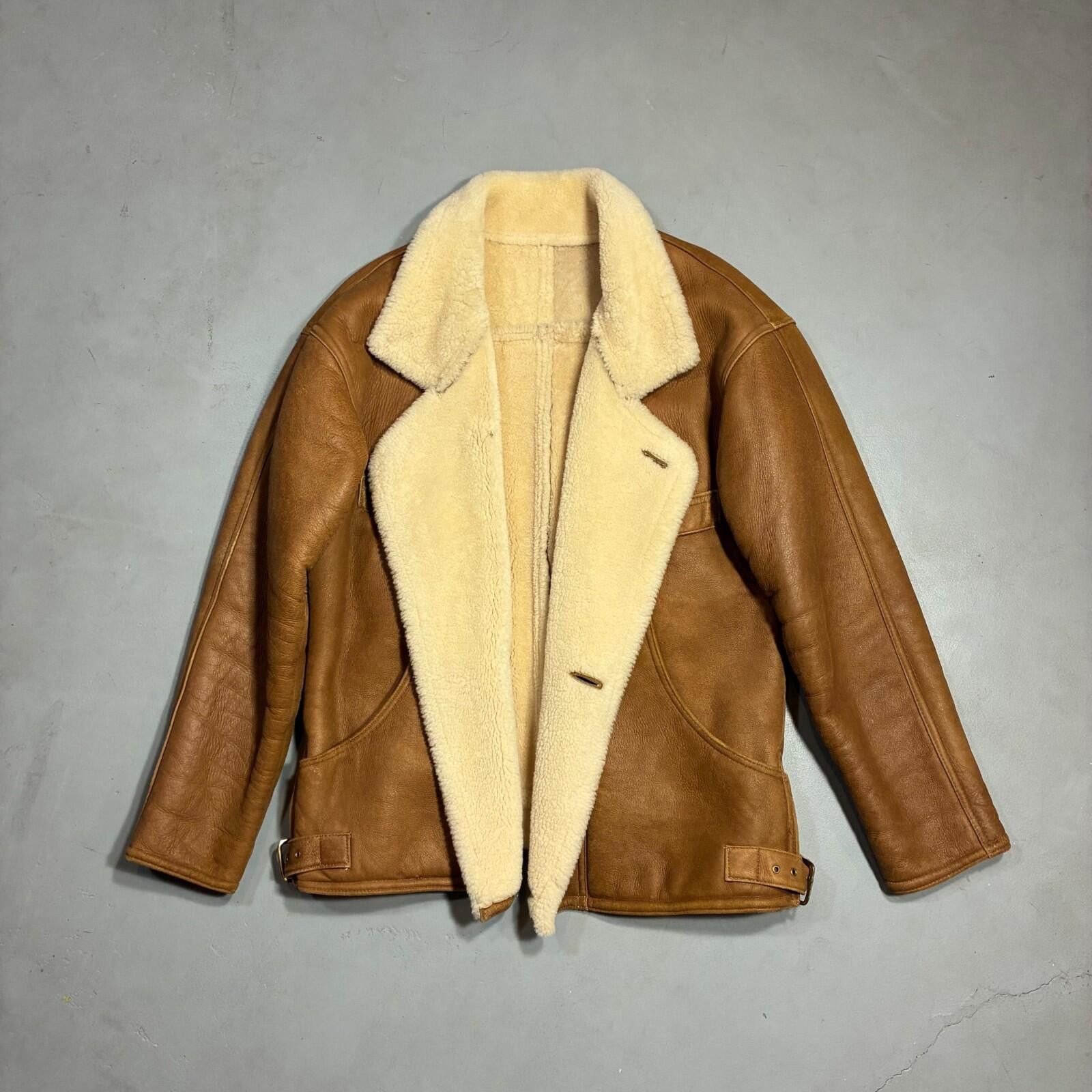 Other Texas Tanning Shearling Rancher Coat 70s Size US L / EU 52-54 / 3 - 2 Thumbnail