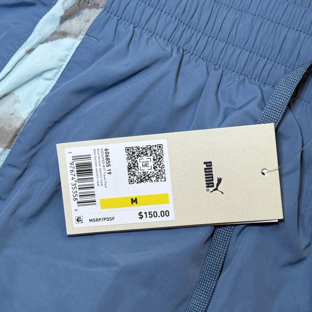 Puma PUMA KidSuper CF Monterrey Travel Pants Mens Medium Blue Size US 32 / EU 48 - 4 Thumbnail