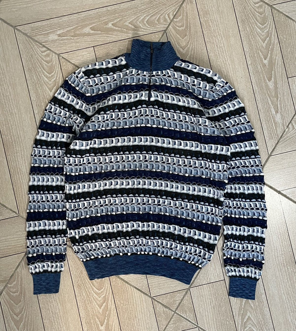 Missoni Missoni 3D quarter zip pullover Size US M / EU 48-50 / 2 - 1 Thumbnail