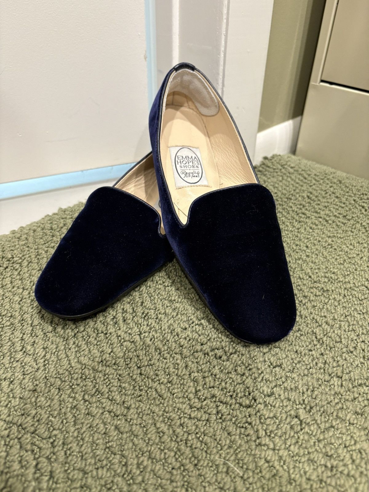 Other Emma Hope’s Albert Blue Velvet New Slip Ons Size 36 Size US 6 / IT 36 - 1 Thumbnail