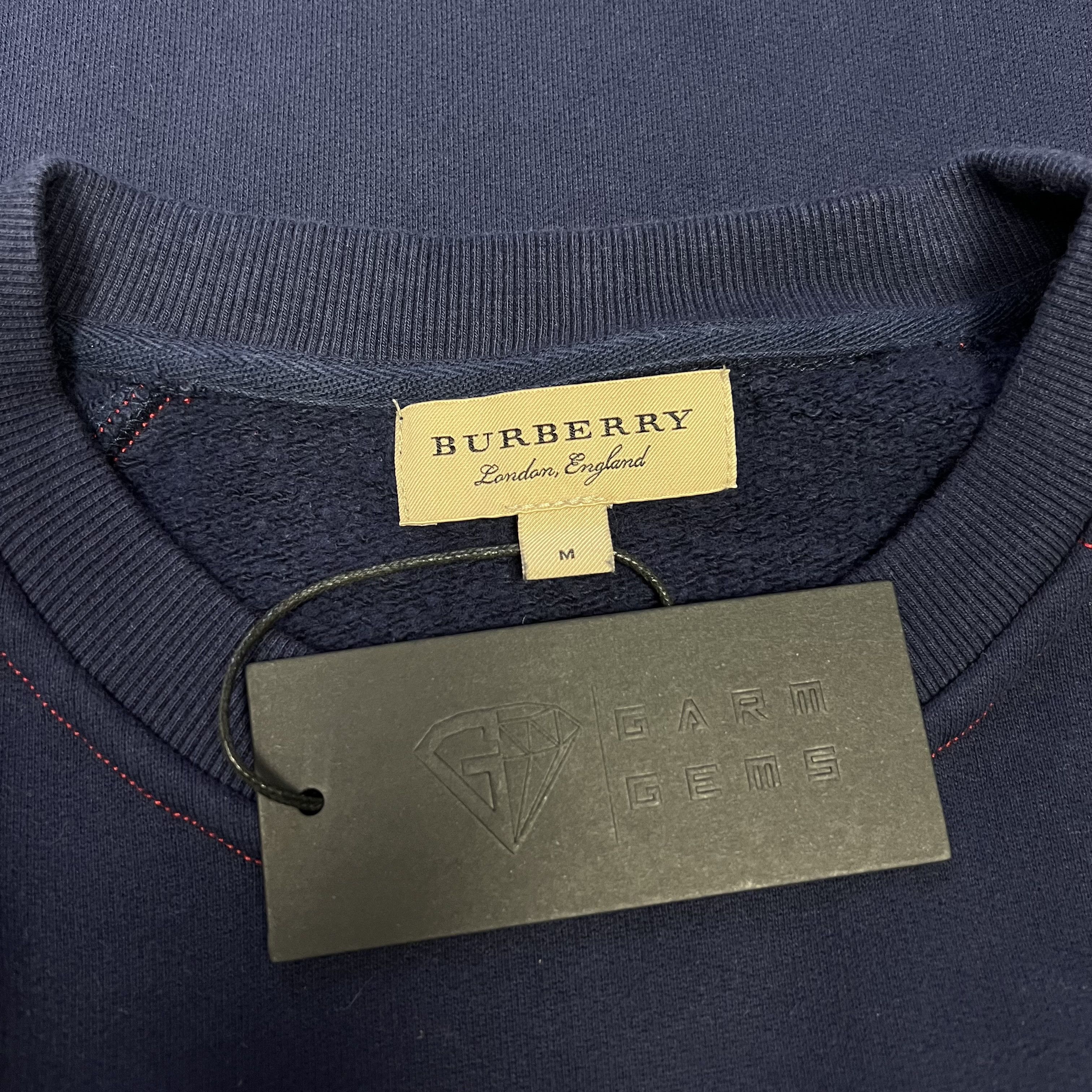 Burberry Burberry Embroidered Logo Sweatshirt Size US M / EU 48-50 / 2 - 5 Thumbnail