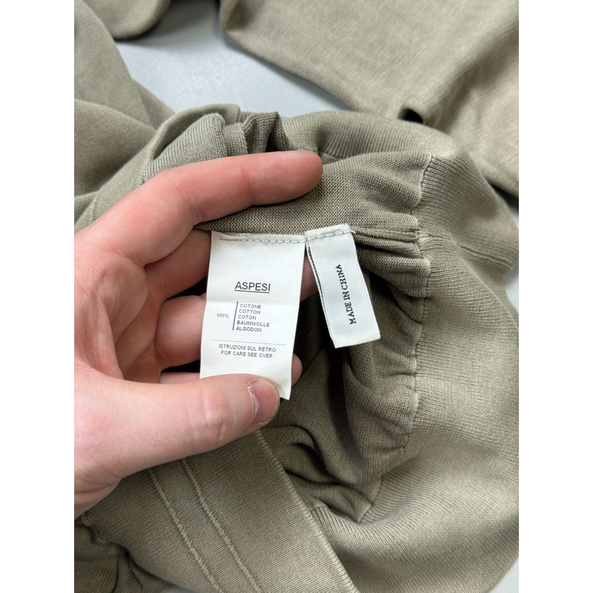 Aspesi Alberto Aspesi Stand Neck Cotton Knit Sweater (Y1271) Size US M / EU 48-50 / 2 - 6 Thumbnail