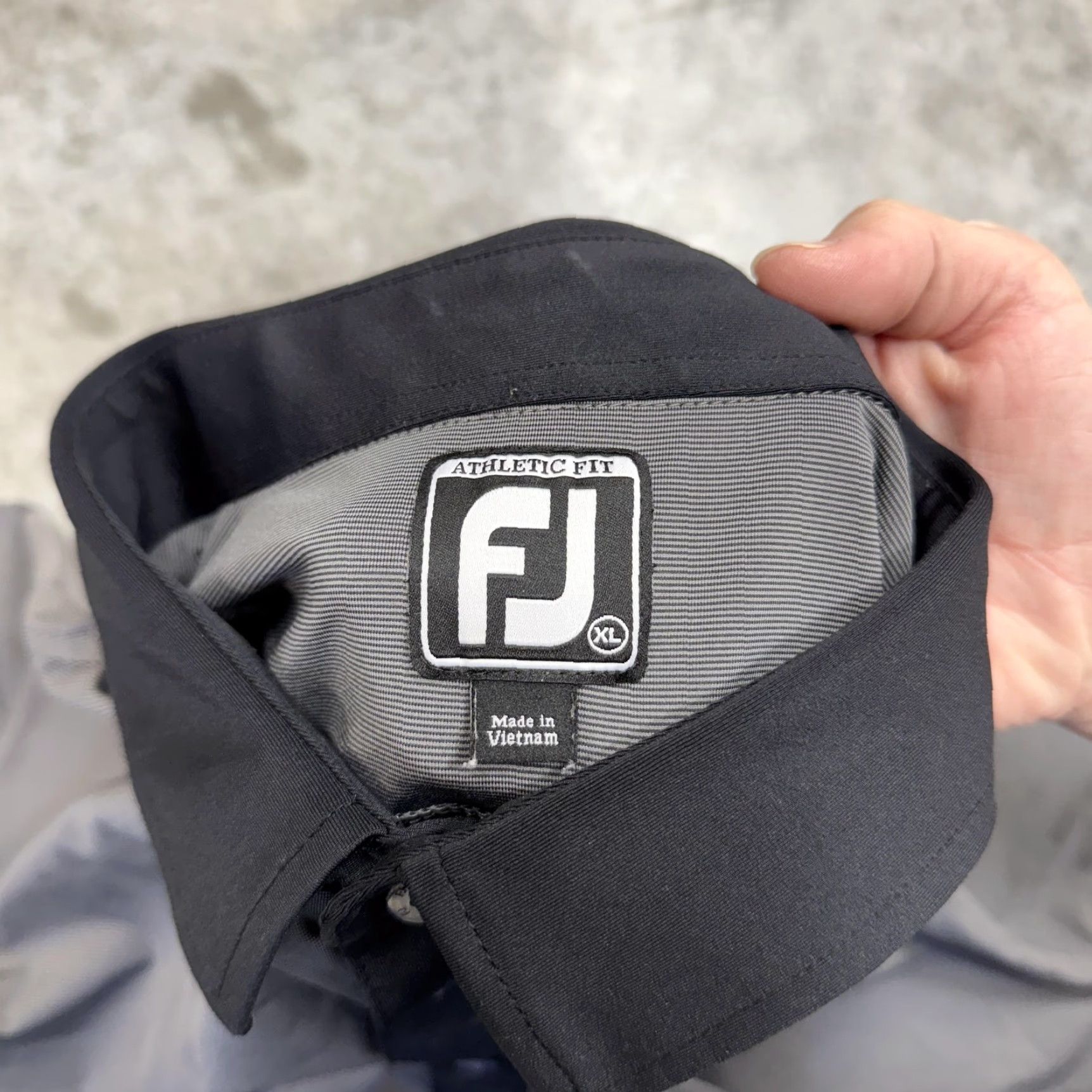 Footjoy FootJoy Polo Shirt Mens XL Gray Athletic Fit Golf Performance Short Sleeve Collared Logo Shirt Size US XL / EU 56 / 4 - 3 Thumbnail