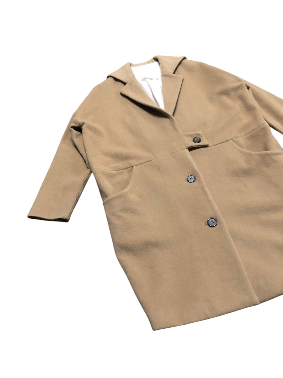 Japanese Brand Inconnue Wool Over Coat Nice Design Size M / US 6-8 / IT 42-44 - 5 Thumbnail