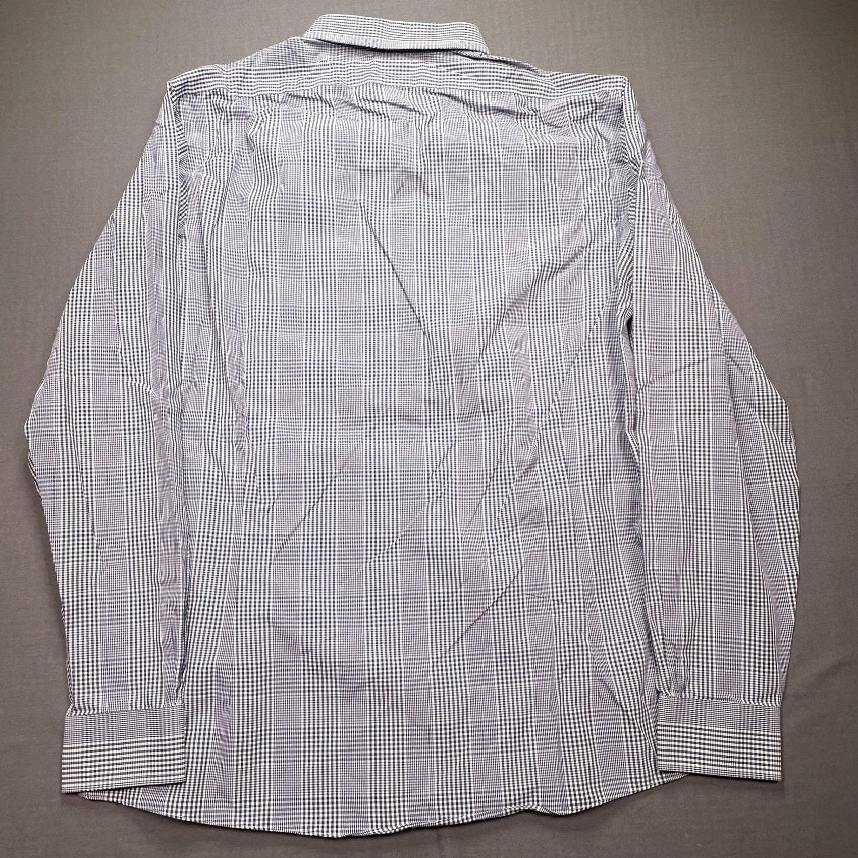 Brooks Brothers Brooks Brothers Shirt Mens Large 16.5 35 Blue Check Non Iron Long Sleeve Supima Milano Extra Slim Button-Up Shirt Size US L / EU 52-54 / 3 - 4 Thumbnail