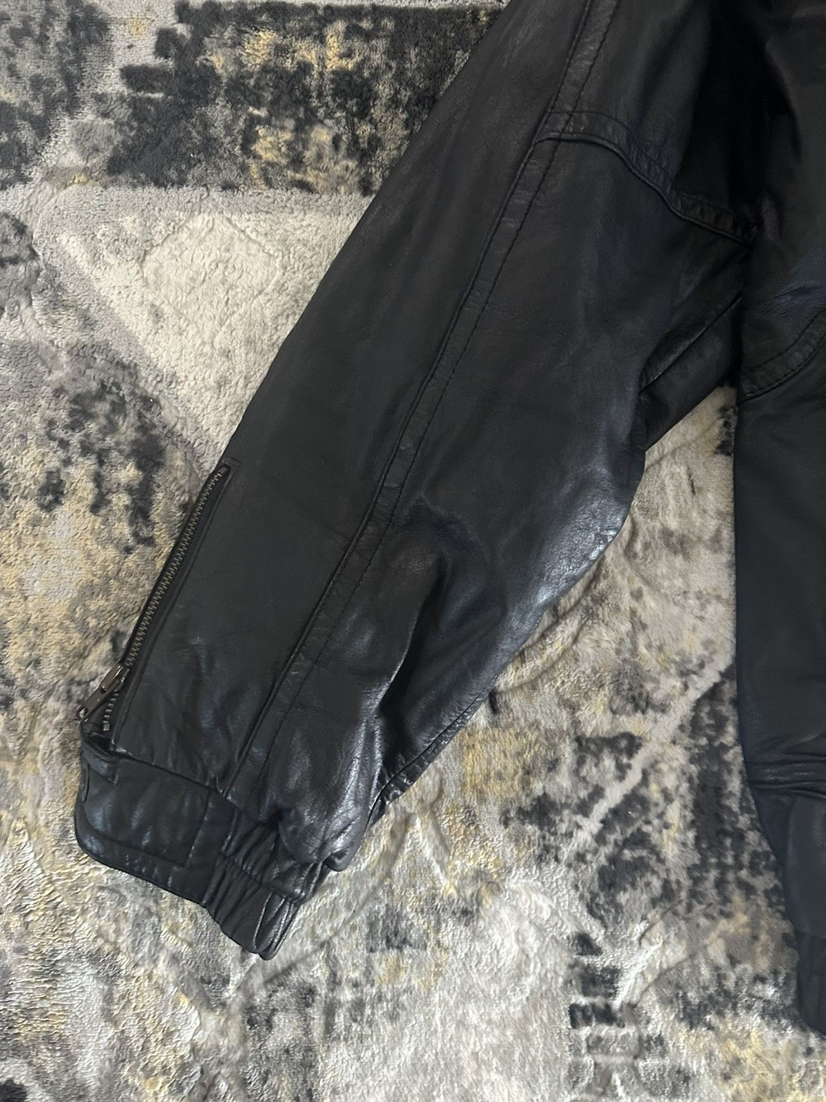 Vintage Korean leather jacket