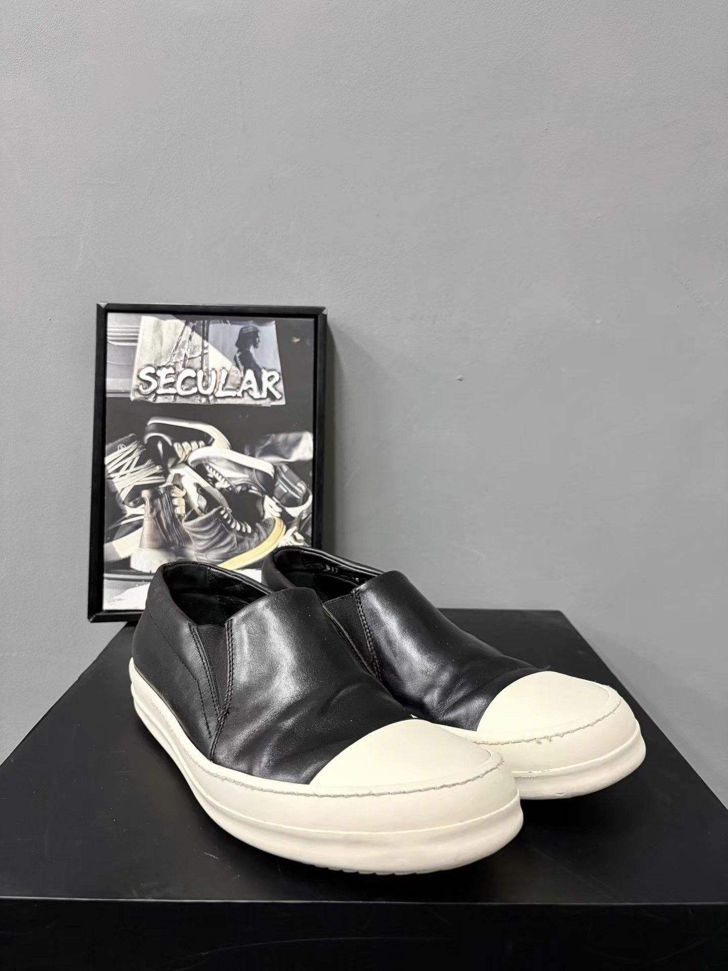 Rick Owens Mainline Leather Big Converse Slip-On K34