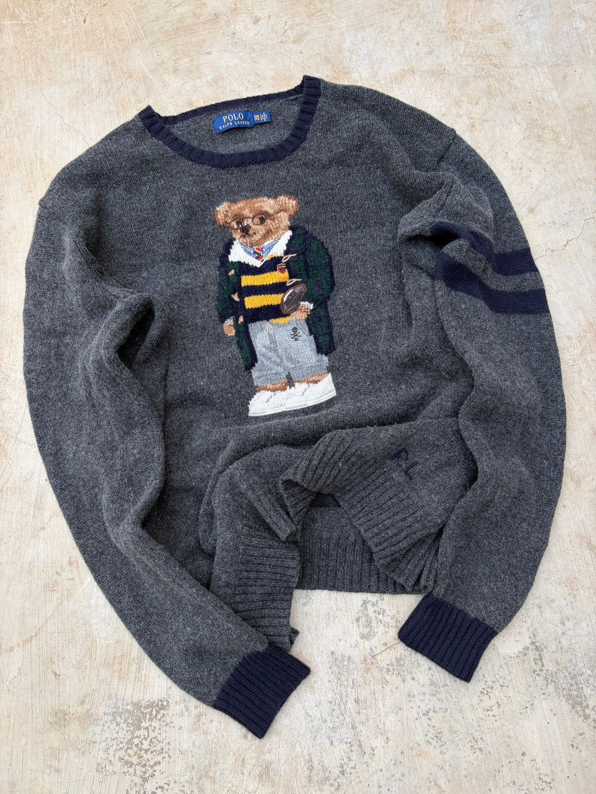 Polo Ralph Lauren Vintage 00s Polo Ralph Lauren Mascot Knit Sweater Size US XXL / EU 58 / 5 - 3 Thumbnail