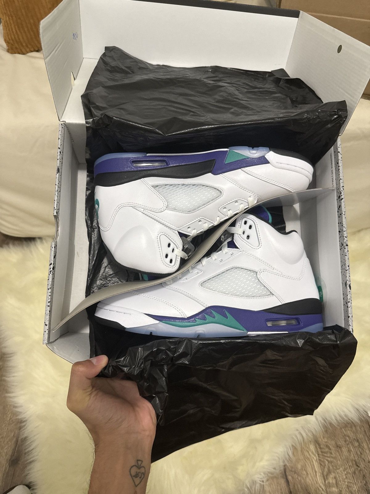 Jordan Brand Jordan 5 Retro Grape (2025) Size US 10 / EU 43 - 2 Thumbnail