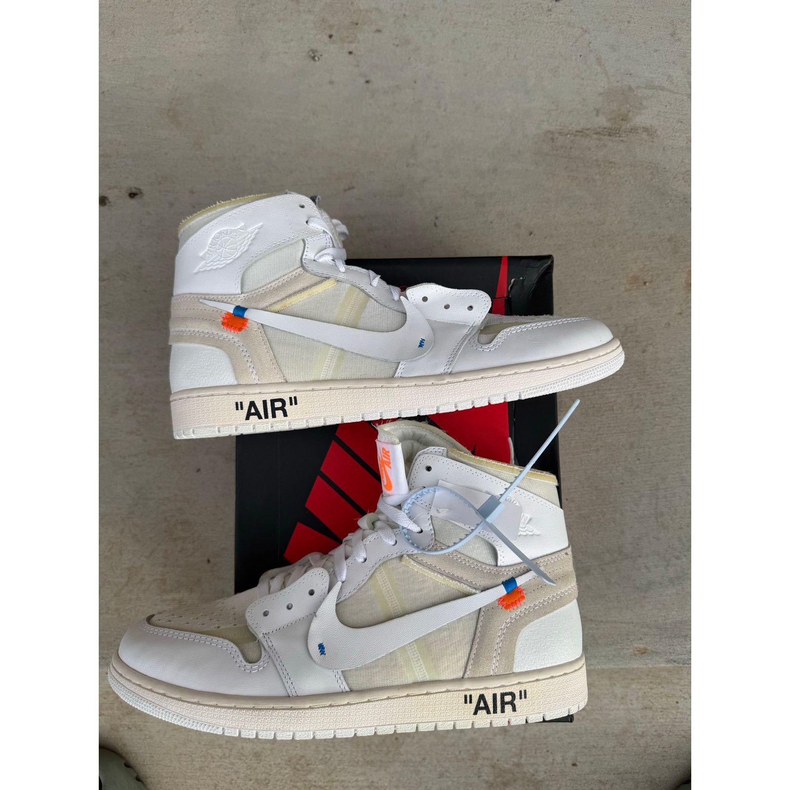 Nike Nike Air Jordan 1 Retro High OG Off-White Euro size 12 Size US 12 / EU 45 - 4 Thumbnail