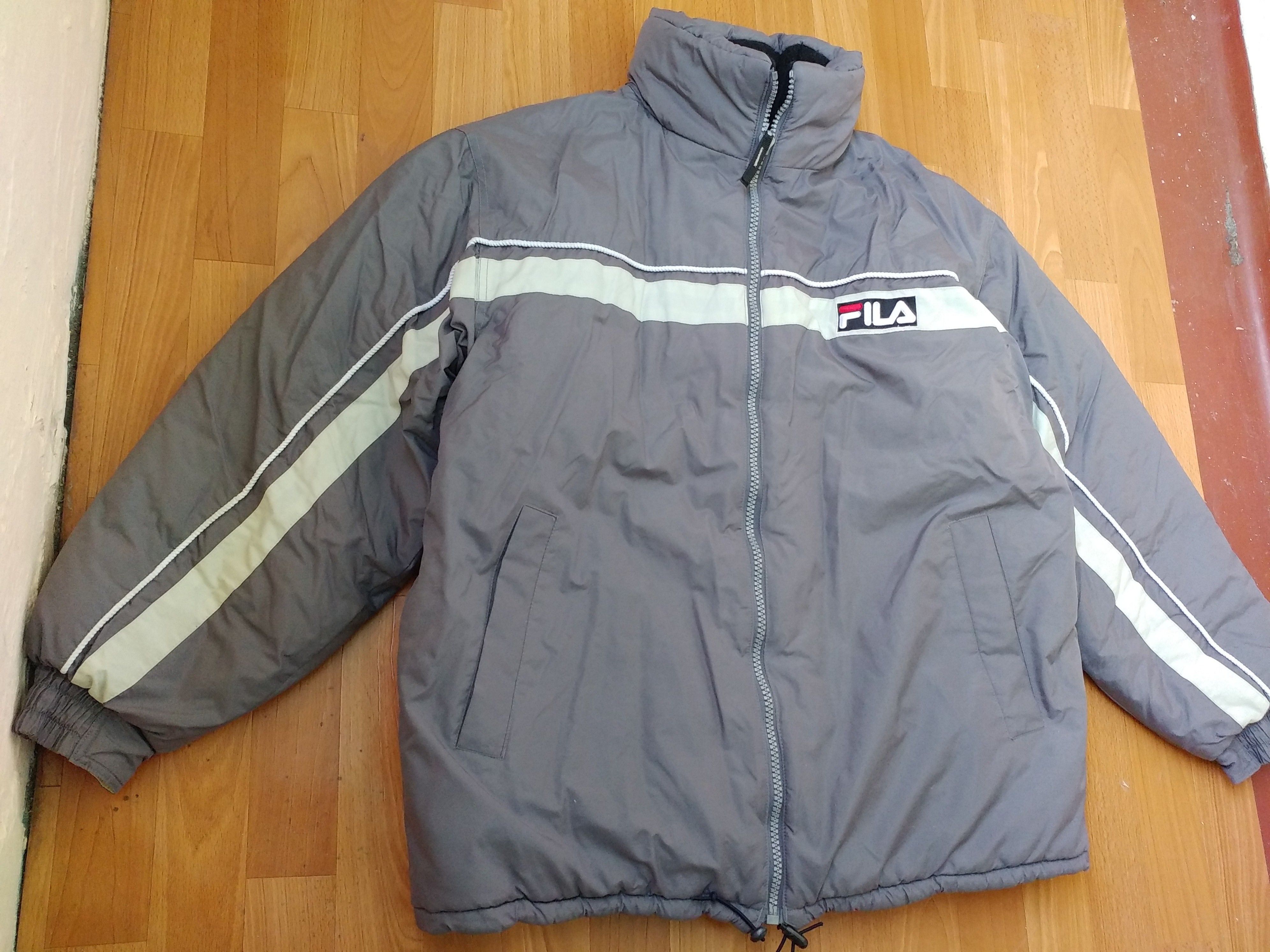 Fila FILA jacket, gray, vintage puffer, 90s hip hop, 1990s XL Size US XL / EU 56 / 4 - 3 Thumbnail