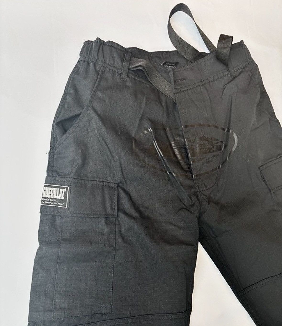 Corteiz Corteiz Rtw Triple Black Alcatraz Guerrilaz Cargo Trousers Size US 30 / EU 46 - 1 Thumbnail