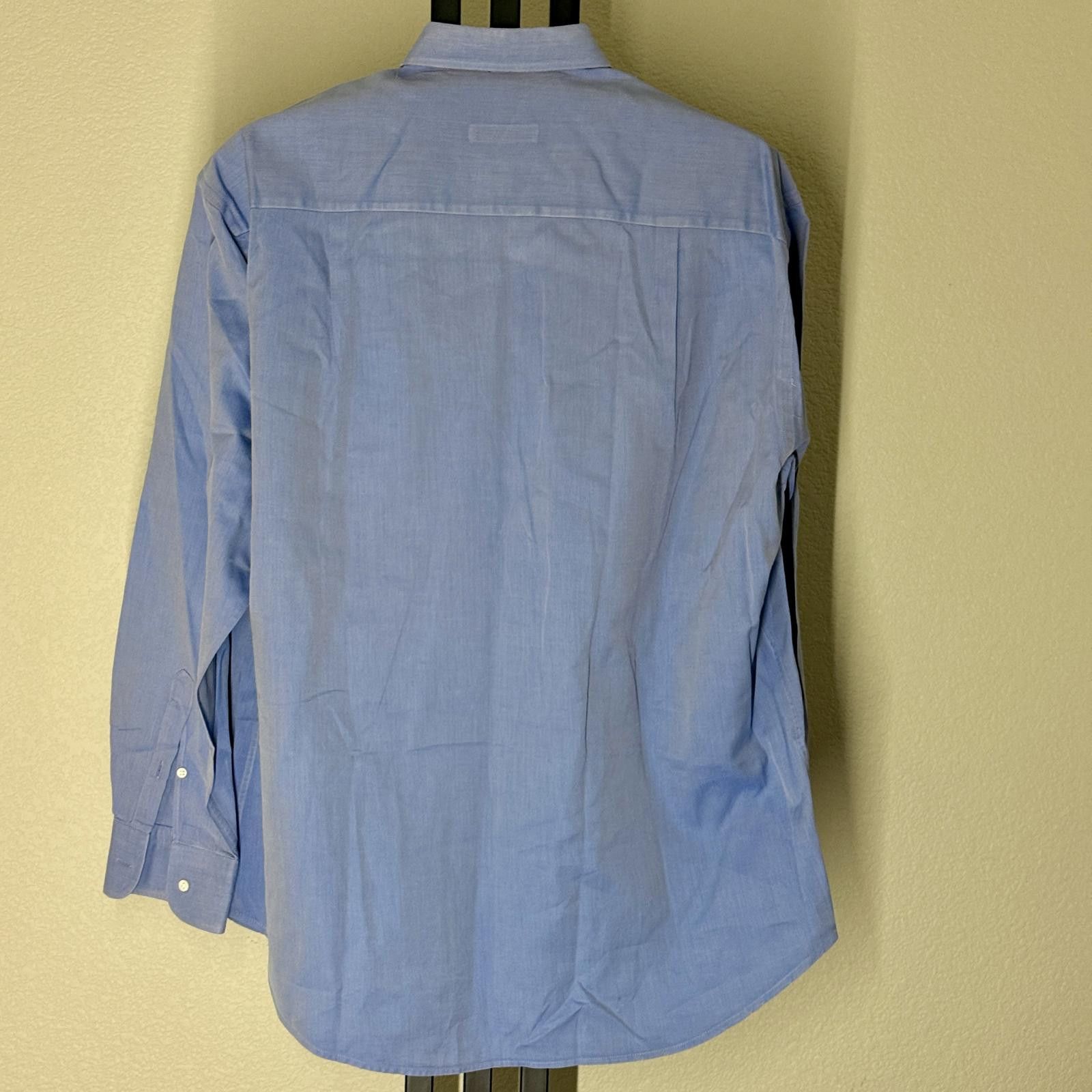 Ermenegildo Zegna Ermenegildo Zegna Light Blue Dress Shirt Long Sleeve 18 / 40 Size 48R - 4 Thumbnail