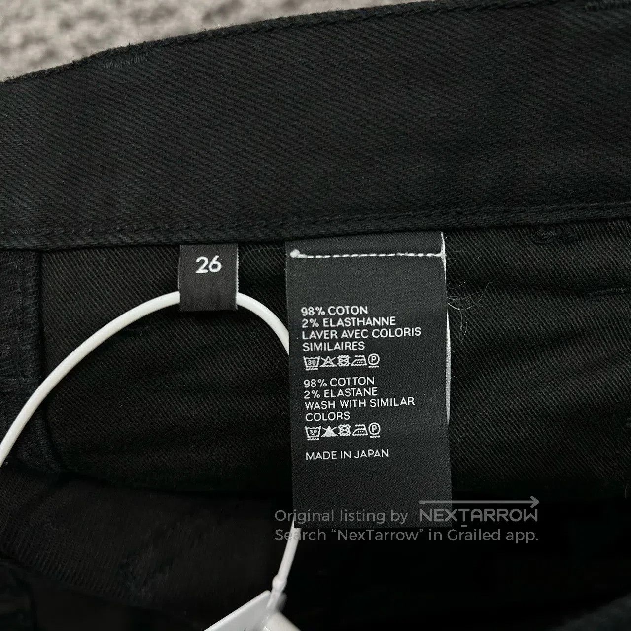 Celine CELINE Black denim long pants Size 26" / US 2 / IT 38 - 5 Thumbnail