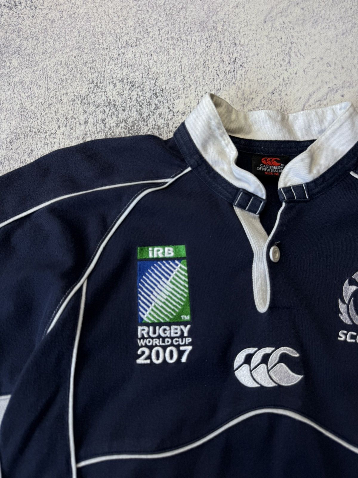 Pringle Of Scotland Scotland Rugby Jersey vintage world cup 2007 Canterbury #30 Size US M / EU 48-50 / 2 - 7 Thumbnail