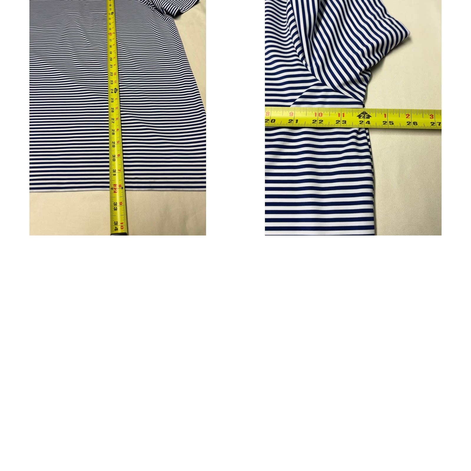 RLX Ralph Lauren RLX Ralph Lauren Polo Shirt XL Blue Striped 4-Button Crest Embroidered Logo Golf Performance Jersey Shirt Mens Size US XL / EU 56 / 4 - 8 Thumbnail