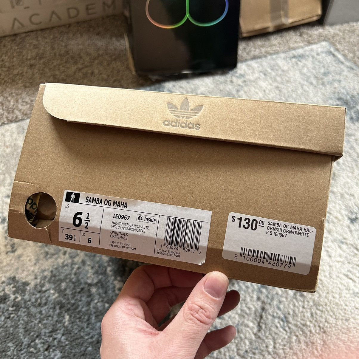 Adidas Samba OG suede MAHA Half Green Silver Matcha Jade Off White Size US 8 / IT 38 - 12 Thumbnail