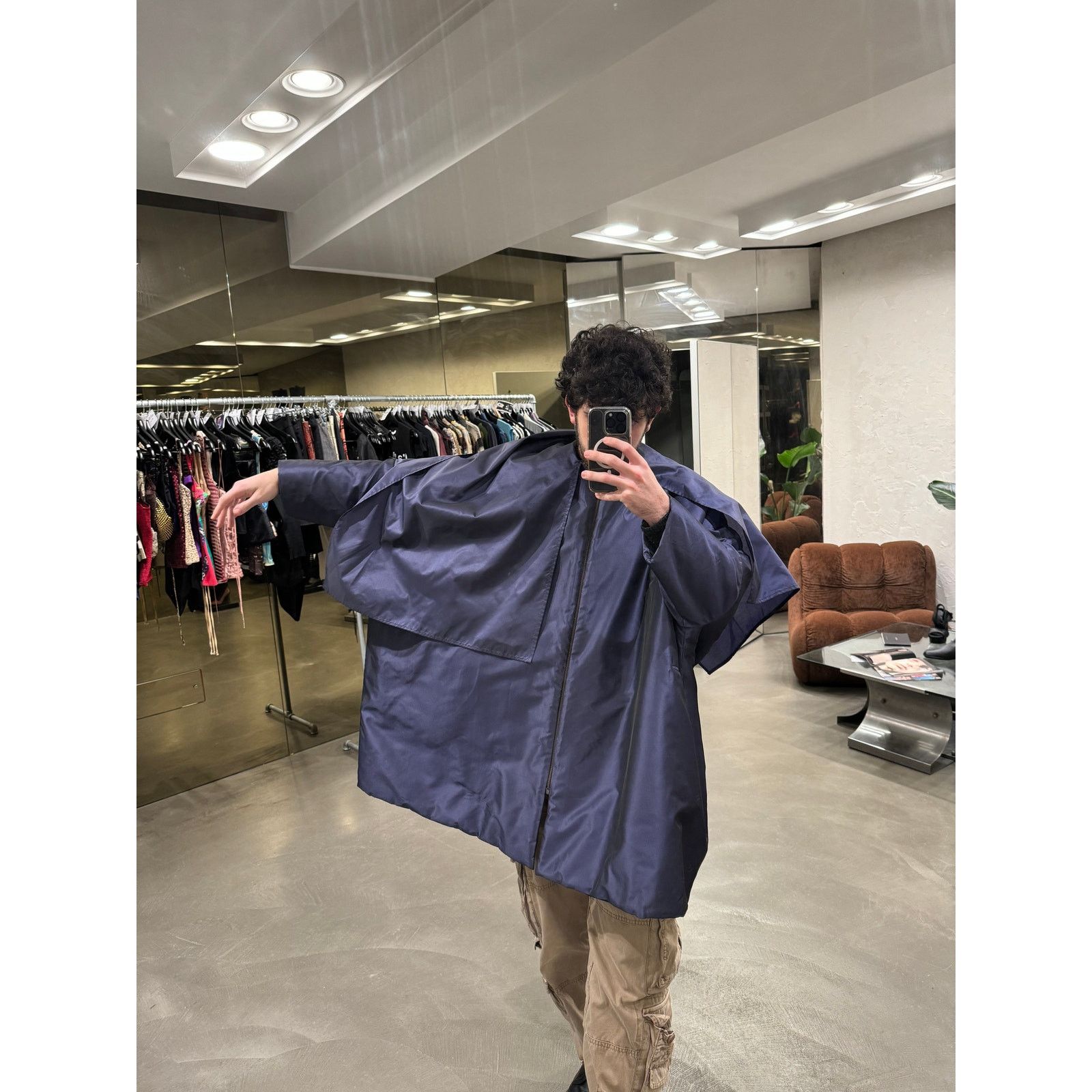 Dolce & Gabbana A/W 1991 Dolce & Gabbana iridescent oversized coat Size ONE SIZE - 4 Thumbnail