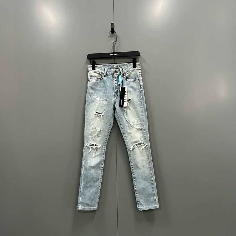 Saint Laurent Paris Saint Laurent Distressed Denim Jeans Size 26- DMC Size US 26 / EU 42 - 1 Thumbnail