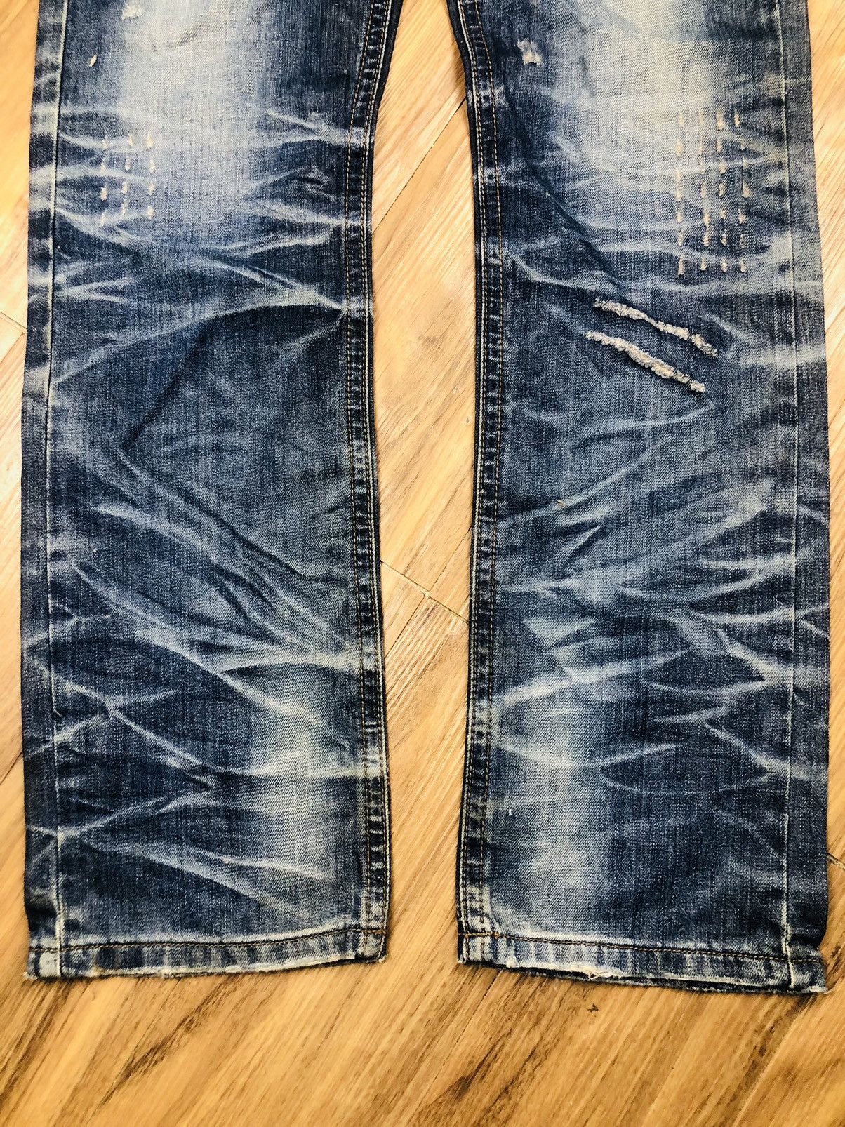PRANDI Distressed Jeans PDL Denim - Whiskering Wash (38)
