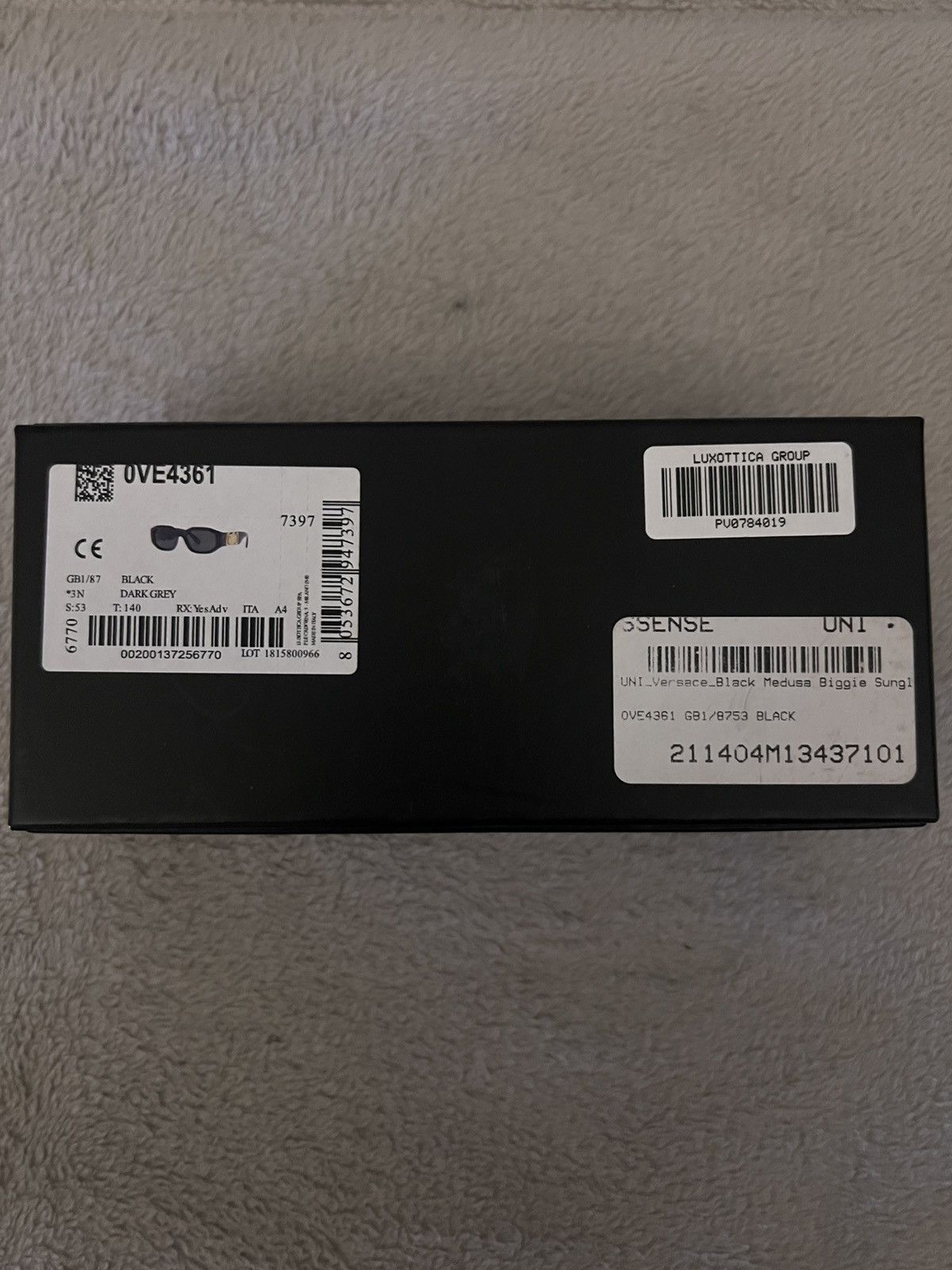 Versace Black Medusa Biggie Sunglasses Size ONE SIZE - 9 Thumbnail