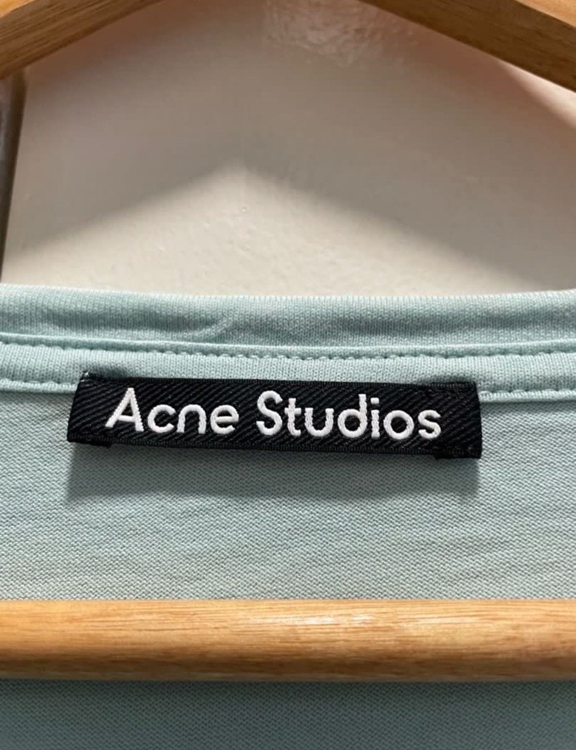 Acne Studios ACNE STUDIOS NASH FACE T-SHIRT SPEARMINT GREEN Size US XXL / EU 58 / 5 - 4 Thumbnail