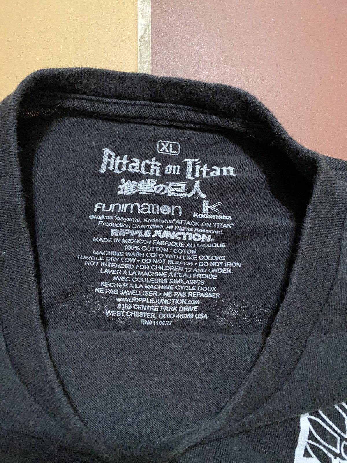 Vintage Rare Attack On Titan Long Sleeve Size US XL / EU 56 / 4 - 6 Thumbnail