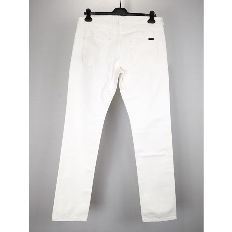 Saint Laurent Paris o1rshd1 Jeans in White Size US 34 / EU 50 - 10 Thumbnail