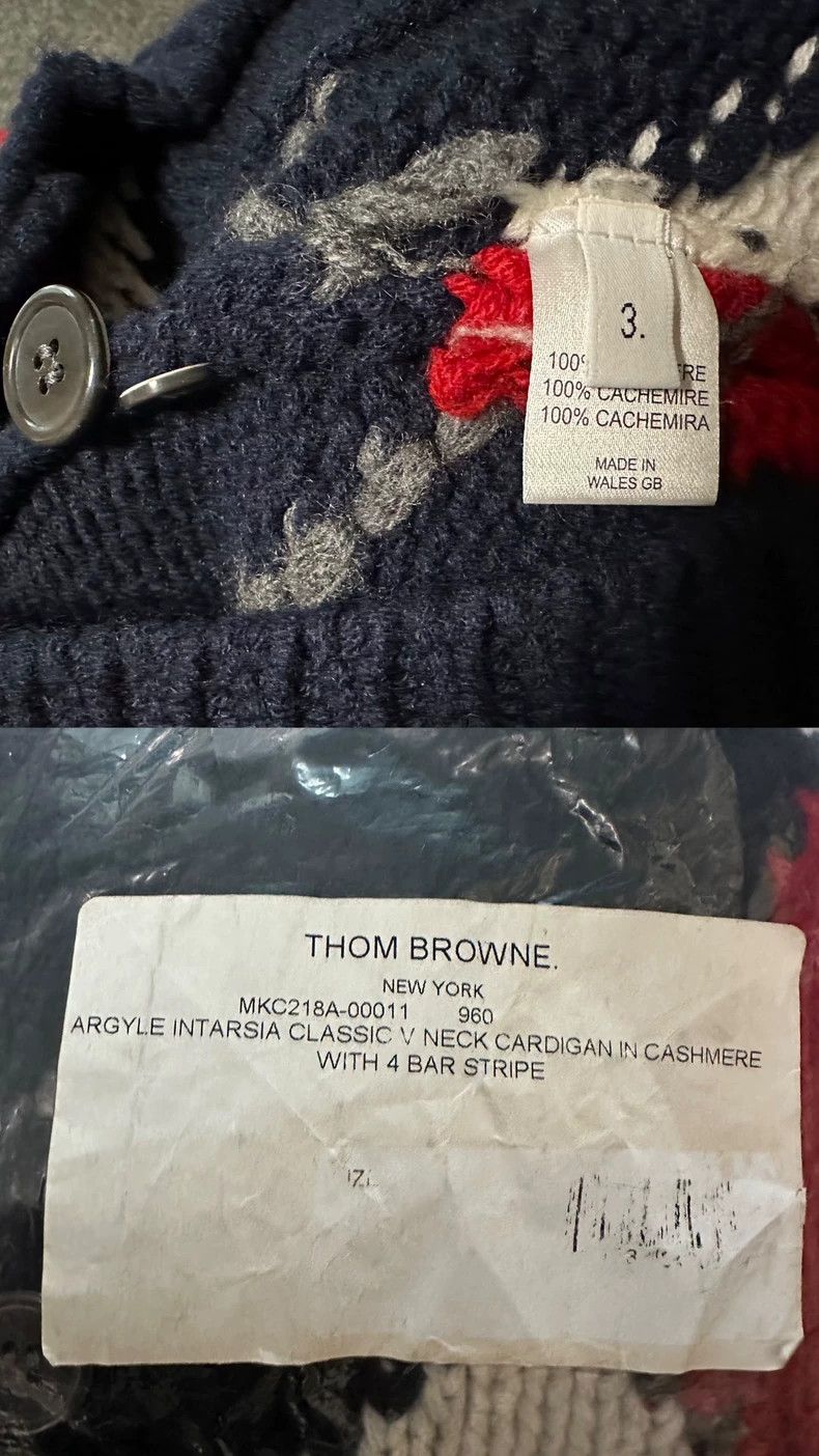 Thom Browne Thom Browne Cashmere cardigan sweater Size US M / EU 48-50 / 2 - 2 Thumbnail