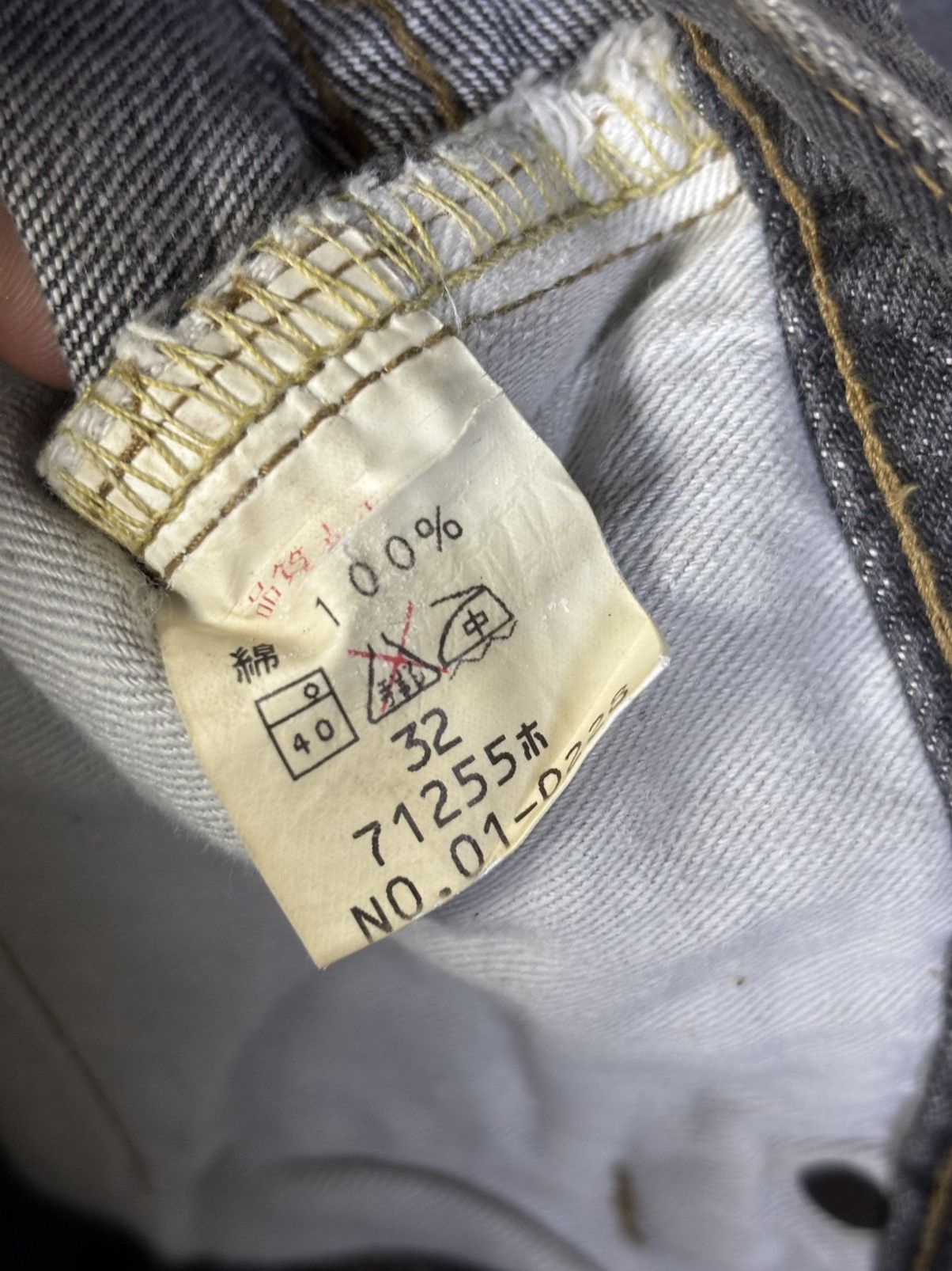 Japanese Brand Vintage John Bull Japan Black Wash Selvedge Denim K168 Size US 30 / EU 46 - 14 Thumbnail